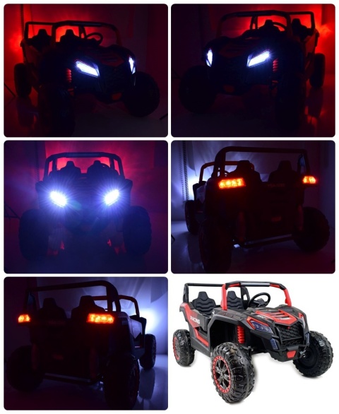 Auto na akumulator MEGA Buggy ATV Racing A032 4x4 Czarny 24V 14Ah