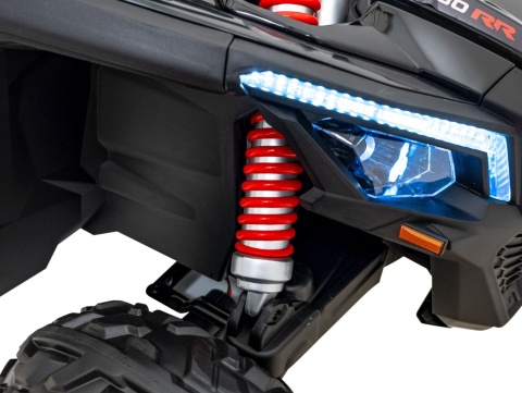 Pojazd Buggy CAN-AM Maverick DELUXE + POMPOWANE KOŁA 4x200W 2x24V10Ah Czarny / Khaki