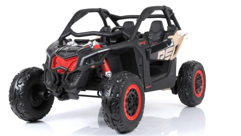 Pojazd Buggy CAN-AM Maverick DELUXE + POMPOWANE KOŁA 4x200W 2x24V10Ah Czarny / Khaki