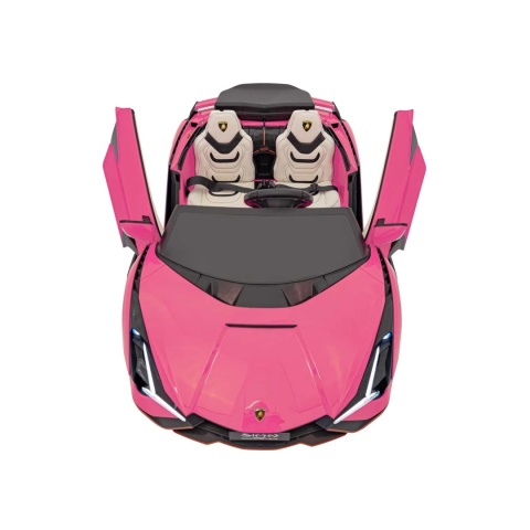 Auto na akumulator dwuosobowe Lamborghini SIAN Różowy 4x100W 24V