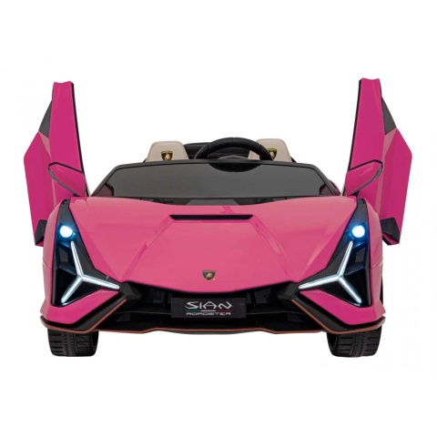 Auto na akumulator dwuosobowe Lamborghini SIAN Różowy 4x100W 24V