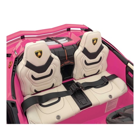 Auto na akumulator dwuosobowe Lamborghini SIAN Różowy 4x100W 24V