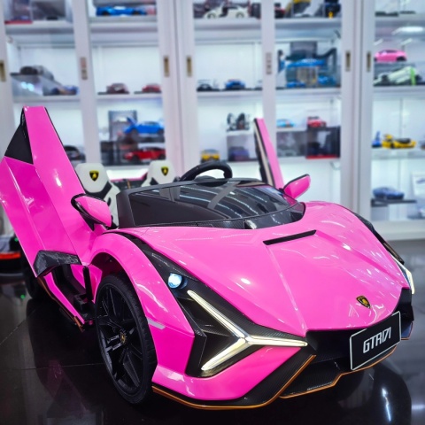 Auto na akumulator dwuosobowe Lamborghini SIAN Różowy 4x100W 24V