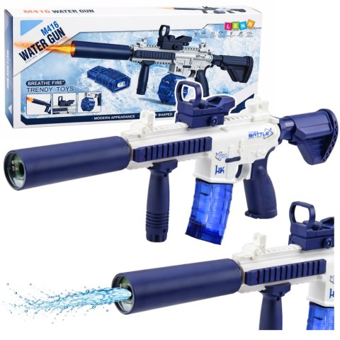 Karabin Elektryczny Broń Pistolet Na Wodę M416 Niebieski 62 cm