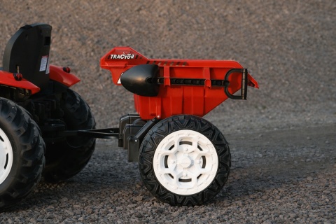 OLBRZYMI TRAKTOR 24 V Z PRZYCZEPĄ I ELEKTRYCZNIE PODNOSZONYM KIPREM SUPER JAKOŚĆ/HC306