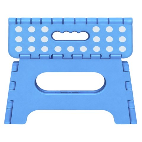 Stołek Składany Podnóżek Stopień Taboret Antypoślizgowy Niebieski 24x19 cm