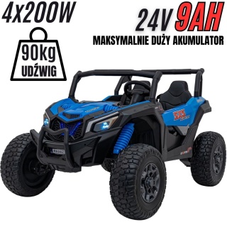 Wielki pojazd 2os. Buggy Off-Road UTV X3 4x200W 24V7AH do 90KG! Niebieski