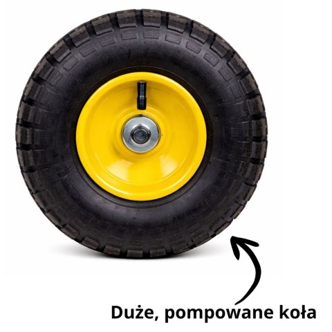 Wózek Ogrodowy Transportowy Składany Przyczepka Stalowa 200 kg