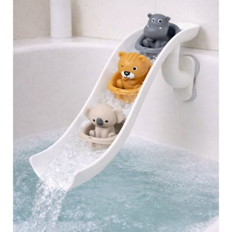 Zestaw Zabawki Do Kąpieli Zwierzątka w Łódeczkach Zjeżdżalnia 11 el.