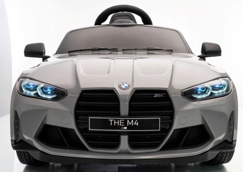 Auto Na Akumulator Bmw M4 Srebrny 2x45W + Litowojonowy akumulator