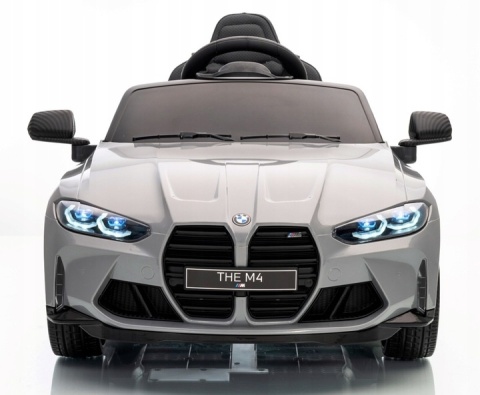 Auto Na Akumulator Bmw M4 Srebrny 2x45W + Litowojonowy akumulator