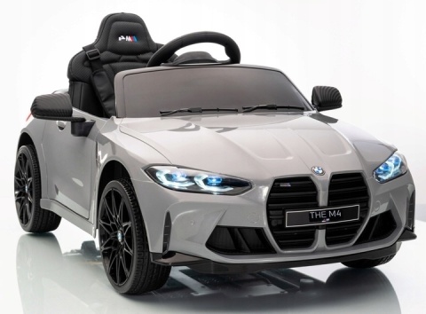 Auto Na Akumulator Bmw M4 Srebrny 2x45W + Litowojonowy akumulator