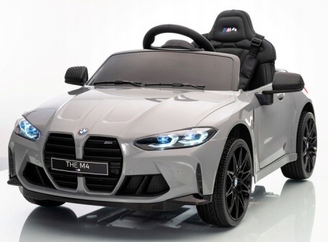 Auto Na Akumulator Bmw M4 Srebrny 2x45W + Litowojonowy akumulator