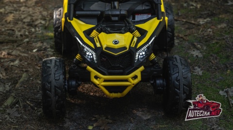OUTLET Auto Na Akumulator Buggy Can-am MAVERICK 4x200W 24V DK-CA003 Żółty + POWIĘKSZONY AKUMULATOR 24V10Ah