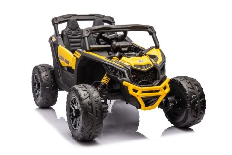 OUTLET Auto Na Akumulator Buggy Can-am MAVERICK 4x200W 24V DK-CA003 Żółty + POWIĘKSZONY AKUMULATOR 24V10Ah