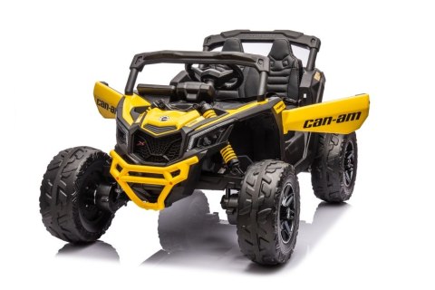 OUTLET Auto Na Akumulator Buggy Can-am MAVERICK 4x200W 24V DK-CA003 Żółty + POWIĘKSZONY AKUMULATOR 24V10Ah
