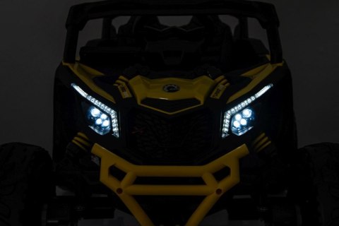 OUTLET Auto Na Akumulator Buggy Can-am MAVERICK 4x200W 24V DK-CA003 Żółty + POWIĘKSZONY AKUMULATOR 24V10Ah