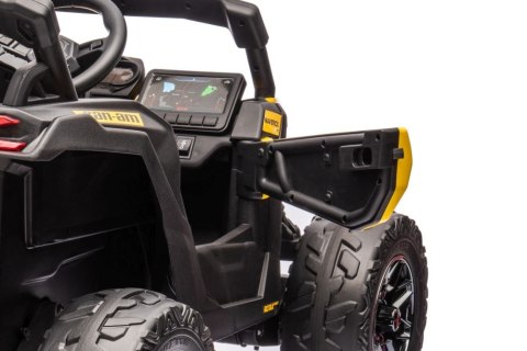 OUTLET Auto Na Akumulator Buggy Can-am MAVERICK 4x200W 24V DK-CA003 Żółty + POWIĘKSZONY AKUMULATOR 24V10Ah