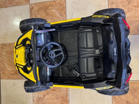 OUTLET Auto Na Akumulator Buggy Can-am MAVERICK 4x200W 24V DK-CA003 Żółty + POWIĘKSZONY AKUMULATOR 24V10Ah