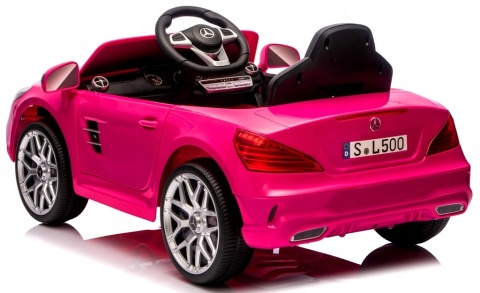 Auto na akumulator MERCEDES SL500 Różowy 2x45W + PILOT