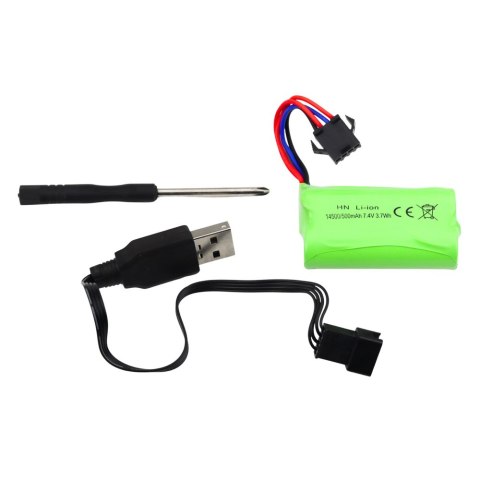 Elektryczny Pistolet Karabin Na Wodę Biało-Niebieski Zasięg 10 m 320 ml