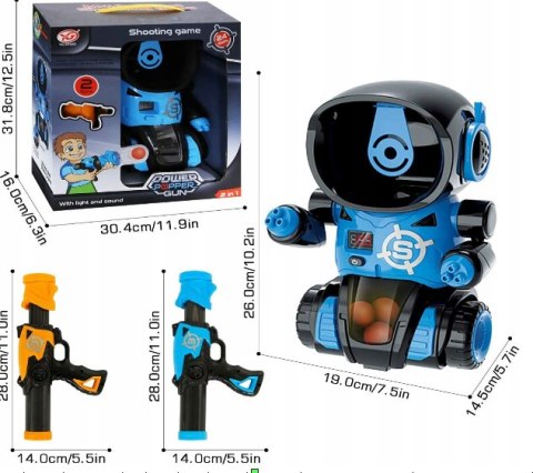 Gra Zręcznościowa Robot Strzelanie Do Celu Niebieski