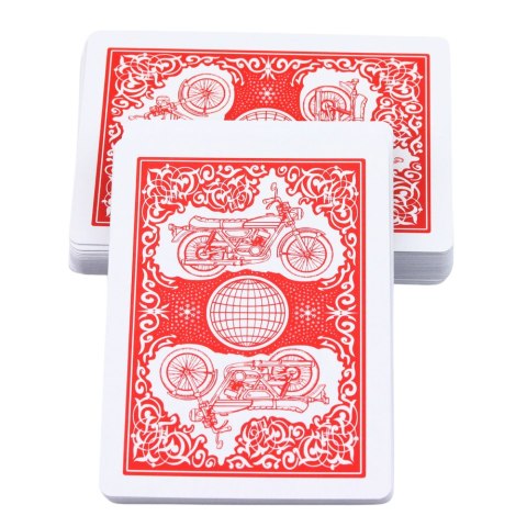 Klasyczne Karty Do Gry Plastikowa Powłoka Talia Czerwone