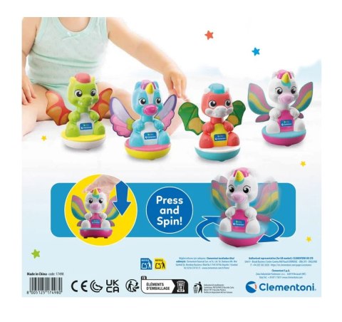 Magiczne Zwierzątka Bączek Jednorożec Mały Smok Clementoni 17498