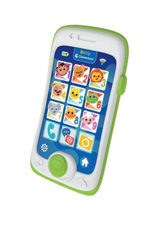 Mój Pierwszy Telefon Mówiący Smartfon Dotykowy Język Polski Niemiecki Turecki Portugalski Clementoni 17531