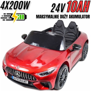 ORYGINALNY MERCEDES SL 63, PEŁEN WYPOSAŻENIE, LAKIER, 24 V JAKOŚĆ/DK-SL63