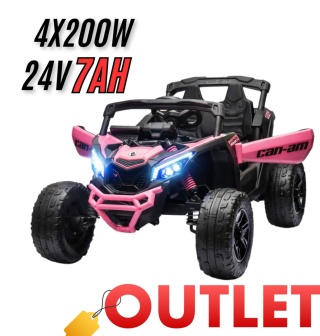 OUTLET Auto Na Akumulator Buggy Can-am MAVERICK 4x200W 24V DK-CA003 Różowy