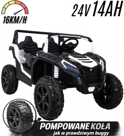 Pojazd Buggy ATV STRONG Racing Biały