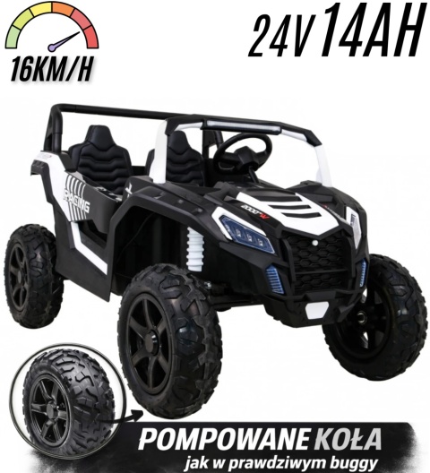 Pojazd Buggy ATV STRONG Racing Biały