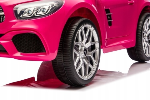 Auto na akumulator MERCEDES SL500 Różowy 2x45W + PILOT