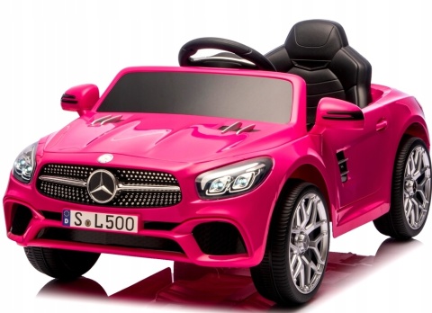 Auto na akumulator MERCEDES SL500 Różowy 2x45W + PILOT