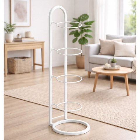 Stojak na piłki biały