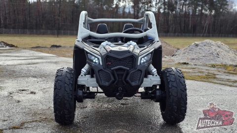 Auto na akumulator Buggy CAN-AM Maverick 3 PREMIUM DELUXE Niebiesko Czarny + POMPOWANE KOŁA + POWIĘKSZONY AKUMULATOR