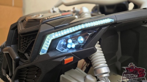 Auto na akumulator Buggy CAN-AM Maverick 3 PREMIUM DELUXE Niebiesko Czarny + POMPOWANE KOŁA + POWIĘKSZONY AKUMULATOR