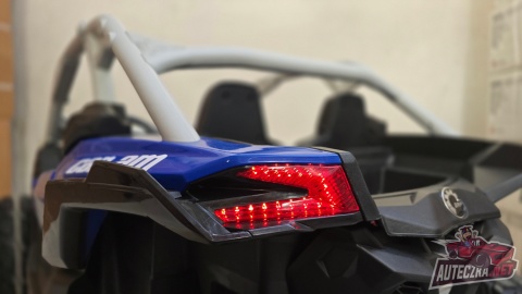 Auto na akumulator Buggy CAN-AM Maverick 3 PREMIUM DELUXE Niebiesko Czarny + POMPOWANE KOŁA + POWIĘKSZONY AKUMULATOR