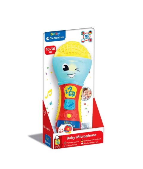 Dziecięcy Mówiący Mikrofon Język Polski Niemiecki Portugalski Turecki Clementoni 17523