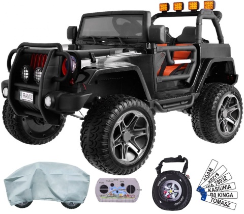 Outlet Pojazd Monster Jeep 4x4 Czarny WXE1688 24V7Ah 800W