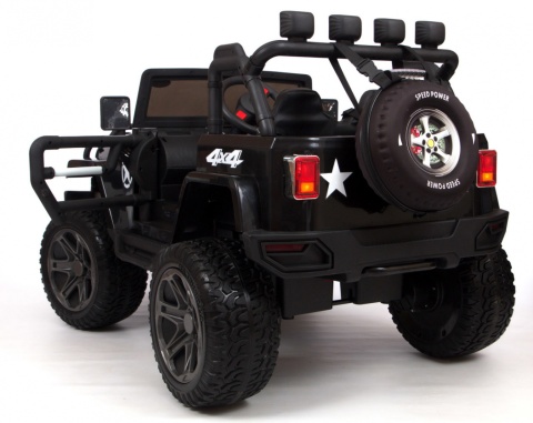 Outlet Pojazd Monster Jeep 4x4 Czarny WXE1688 24V7Ah 800W
