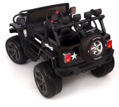 Outlet Pojazd Monster Jeep 4x4 Czarny WXE1688 24V7Ah 800W