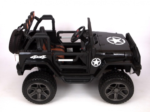 Outlet Pojazd Monster Jeep 4x4 Czarny WXE1688 24V7Ah 800W