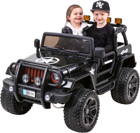 Outlet Pojazd Monster Jeep 4x4 Czarny WXE1688 24V7Ah 800W