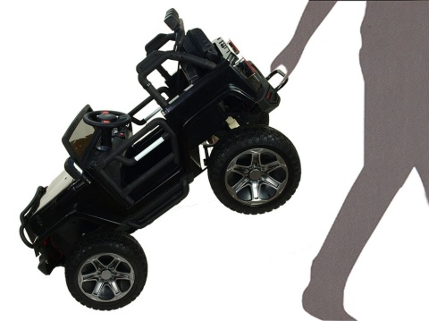 Outlet Pojazd Monster Jeep 4x4 Czarny WXE1688 24V7Ah 800W