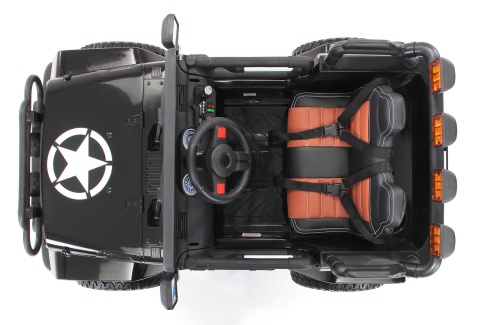 Outlet Pojazd Monster Jeep 4x4 Czarny WXE1688 24V7Ah 800W