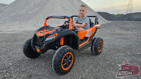 Autko na akumulator MEGA Buggy ATV Racing 4x4 POMARAŃCZOWY 24V 22Ah