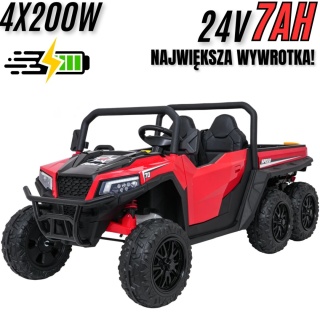Auto Farmer Truck X-POWER GLADIATOR elektryczny kiper wywrotka Czerwony