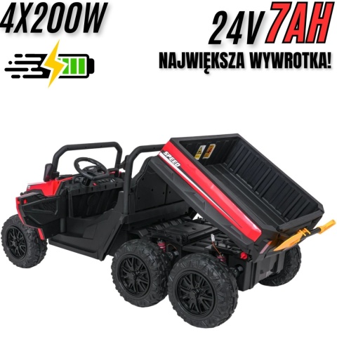 Auto Farmer Truck X-POWER GLADIATOR elektryczny kiper wywrotka Czerwony
